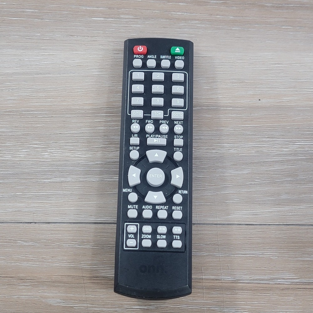Onn DVD Player Remote Control Replacement Black Infrared Controller